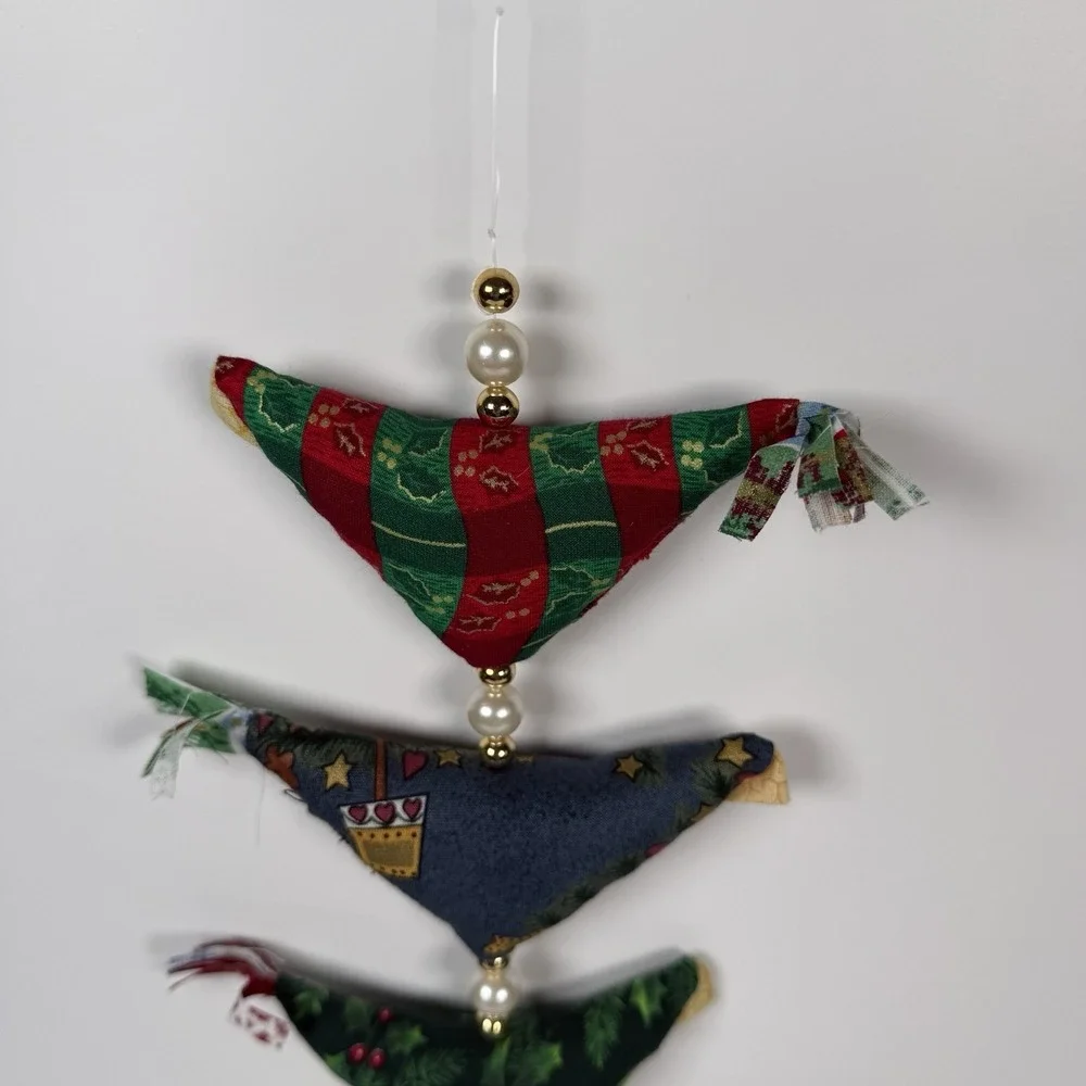 Handmade Prosperity 7 Chicken Hen‎ Garland With Bell Beads Christmas Holiday G